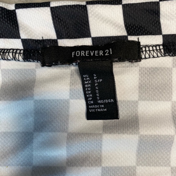 F21 checkered top - Picture 4 of 4